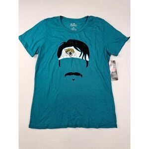 Majestic Threads Jacksonville Jaguars NFL Teal Graphic T-Shirt Womens 2X NEW
